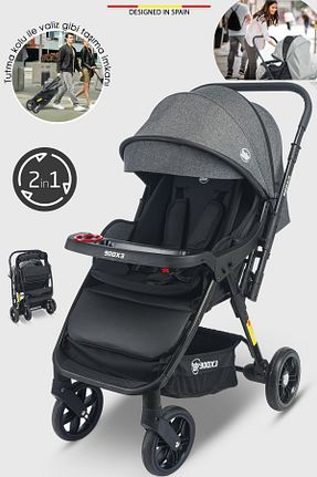 کالسکه مشکی Çift Yönlü Baby Home - کد 35103401