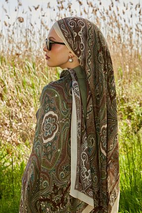 شال خاکی زنانه LuvenSara - کد 936219231