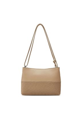 کیف دوشی بژ زنانه پلی اورتان Calvin Klein - کد 920596509