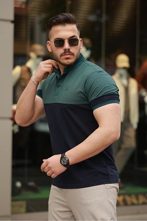پولوشرت سبز مردانه پنبه پلی استر Miron - کد 936877609
