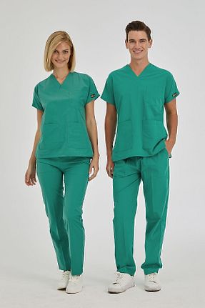 لباس کار سبز ÇİZGİ MEDİKAL - کد 127626536