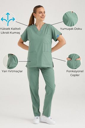 لباس کار سبز Pozitif Üniforma - کد 819378891
