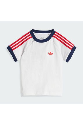 ست بالاتنه و پائین تنه سفید بچه گانه رگولار adidas - کد 929572123