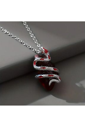 گردنبند جواهر طوسی زنانه استیل ضد زنگ TAKİŞKO - کد 936901130