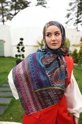 شال رنگی زنانه ابریشم Silk Home - کد 936915193