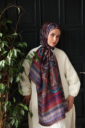 شال رنگی زنانه ابریشم Silk Home - کد 936915027