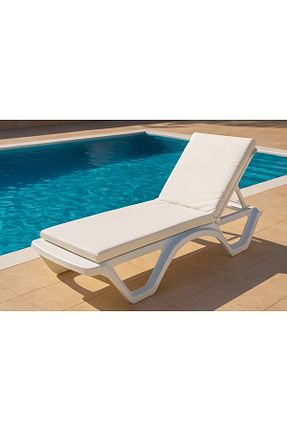 تخت آفتابگیر سفید Pufumo - کد 904047669