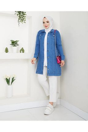 کت حجاب آبی زنانه رگولار AVK MODA - کد 929866866