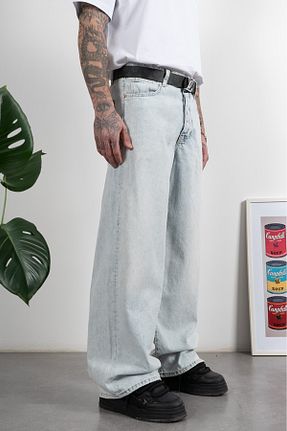 شلوار جین رنگی مردانه پاچه پهن GRJ denim - کد 881916197