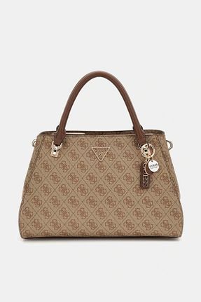 کیف دوشی قهوه ای زنانه چرم مصنوعی Guess - کد 886636077