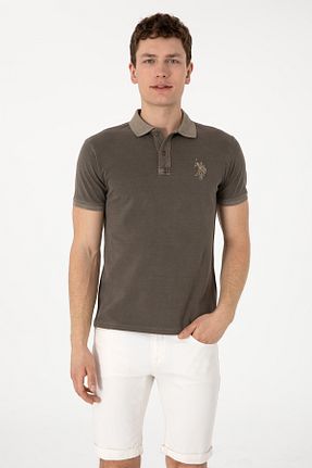 پولوشرت قهوه ای مردانه پنبه ای U.S. Polo Assn. - کد 937231766
