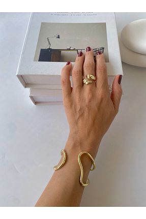 دستبند استیل (فولاد) زرد زنانه روکش طلا Atelier Licia - کد 937249466