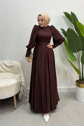 لباس حجاب قهوه ای زنانه Kalem Tarzım Tuba - کد 830517203