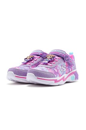 کفش پیاده روی بنفش بچه گانه پارچه ای Skechers - کد 937246759
