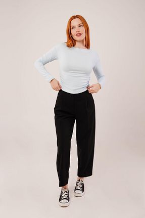 بلوز آبی زنانه یقه ایستاده stelol - کد 921596356