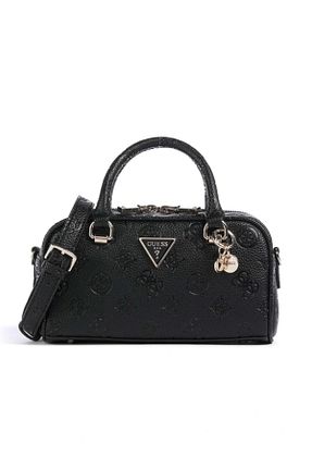 کیف دوشی مشکی زنانه چرم مصنوعی Guess - کد 902724641