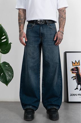 شلوار جین رنگی مردانه پاچه پهن GRJ denim - کد 881910190