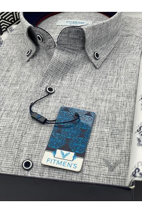 پیراهن طوسی مردانه Relaxed Fitmens - کد 833690460