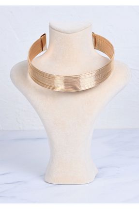 گردنبند استیل ( فولاد ) زرد زنانه استیل (فولاد) shiva accessorie - کد 937254819