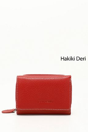 کیف پول قرمز زنانه ابعاد کوچک GÖNDERİ(R) - کد 810282193