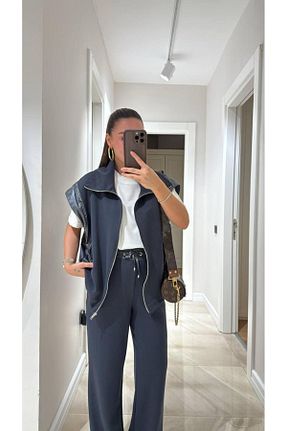 ست بالاتنه و پائین تنه رنگی زنانه بافت Marjinal - کد 937255120