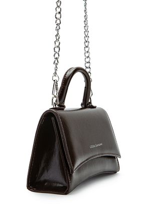 کیف دوشی قهوه ای زنانه چرم مصنوعی minebag - کد 937261656