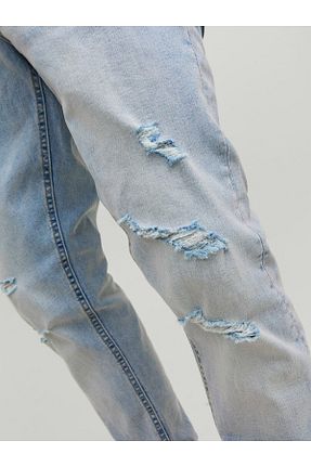 شلوار جین سرمه ای مردانه پاچه تنگ Jack & Jones - کد 733932712