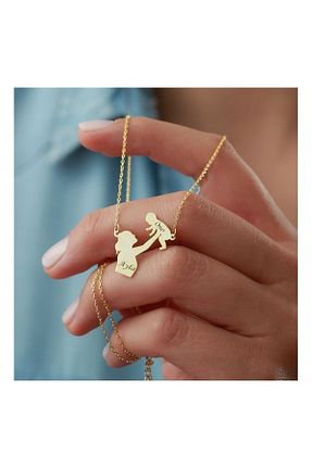 گردنبند نقره طلائی زنانه 925 عیار Şimal Silver - کد 669893598