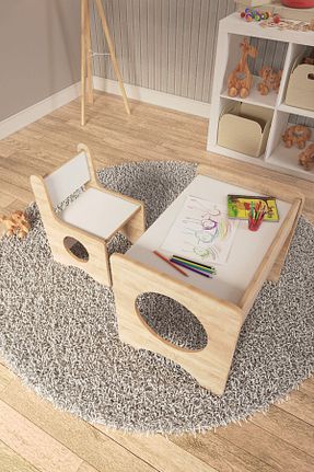 میز بازی و فعالیت صورتی MDF zeo wood design - کد 804498300