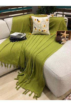کاور مبل سبز پنبه LUWİNO HOME - کد 929568621