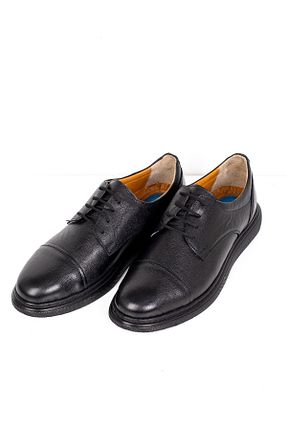 کفش کژوال مشکی مردانه چرم خالص ASMAYAKKABI - کد 937311911