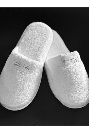 دمپائی سفید زنانه پارچه ای Stella Belli - کد 924797358