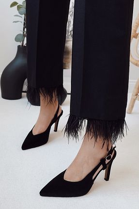 کفش پاشنه بلند کلاسیک مشکی زنانه چرم مصنوعی POLKA STORE - کد 937313469