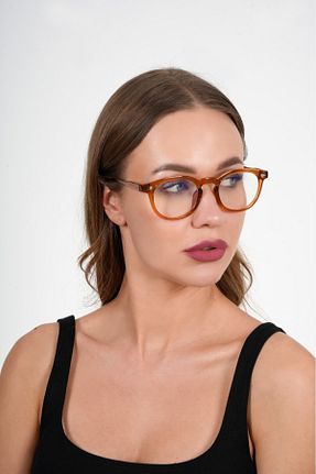 عینک محافظ نور آبی قهوه ای زنانه 49 Polo Exchange - کد 923241914