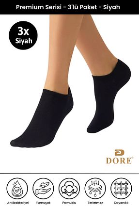 جوراب مشکی زنانه پنبه ای DORE - کد 934258316