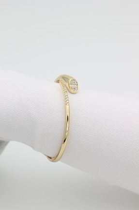 دستبند استیل (فولاد) طلائی زنانه سنک زیرکون XUPING JEWELRY - کد 830742362