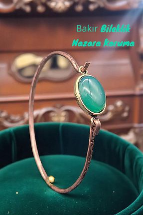 دستبند جواهر سبز زنانه سنگ طبیعی NBS Beautiful Naturel Stones - کد 937361316