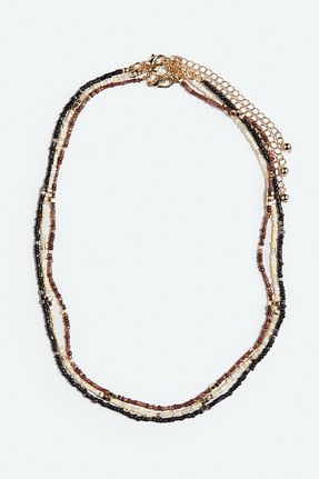 گردنبند جواهر رنگی زنانه منجق H&M - کد 937363250