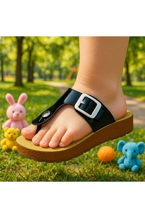 دمپائی مشکی بچه گانه پاشنه تخت MODA - کد 935851755