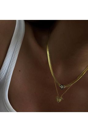 گردنبند نقره زرد زنانه 925 عیار beonejewelry - کد 937404174