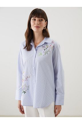 پیراهن رنگی زنانه یقه پیراهنی LC Waikiki - کد 937405425