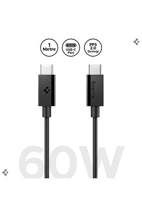 کابل شارژر مشکی Spigen - کد 932986034