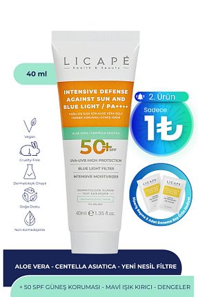 کرم ضد آفتاب صورت SPF 50 + Licape - کد 654406330