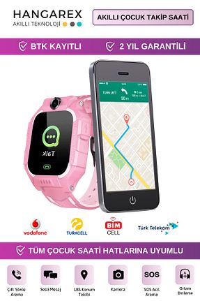 دستبند هوشمند بچه گانه بنفش HANGAREX - کد 148731017