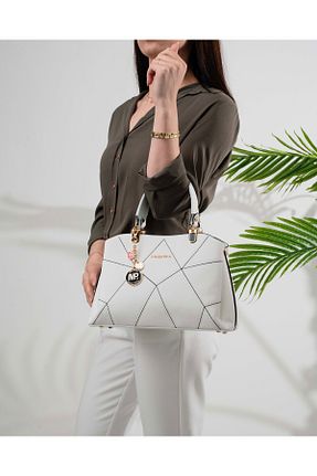 کیف دوشی سفید زنانه چرم مصنوعی mıchael polo - کد 121998254