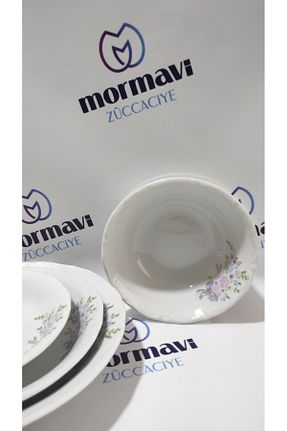 سرویس غذاخوری سفید 6 نفره Porland - کد 853032253