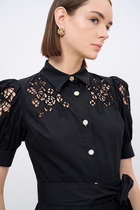 لباس مشکی زنانه بافتنی Love My Body - کد 935011154