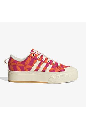 کفش اسنیکر سفید زنانه بند دار adidas - کد 887260156
