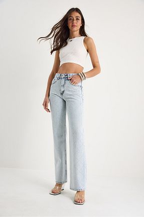 شلوار آبی زنانه جین Bianco Lucci - کد 935031436