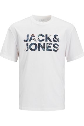 تیشرت سفید مردانه رگولار Jack & Jones - کد 898377436